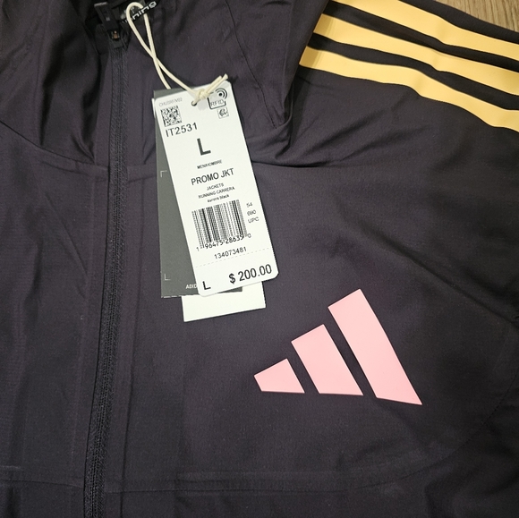 NEW Adidas IT2531 Promo Men's ADIZERO Lightweight Running Jacket Size Large $200 - Picture 3 of 3